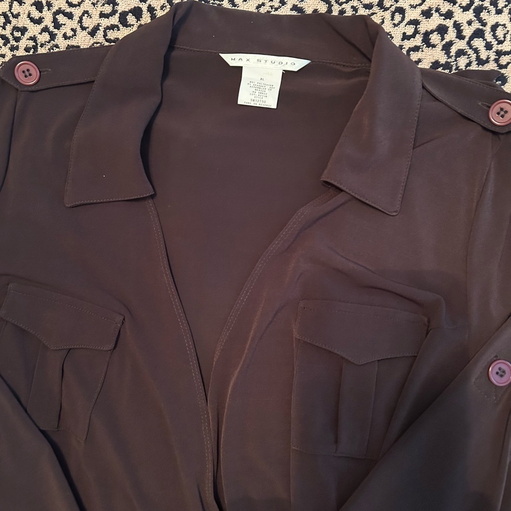 NWOT MAX STUDIO Luxury Designer Wrap Dress - Picture 8 of 10